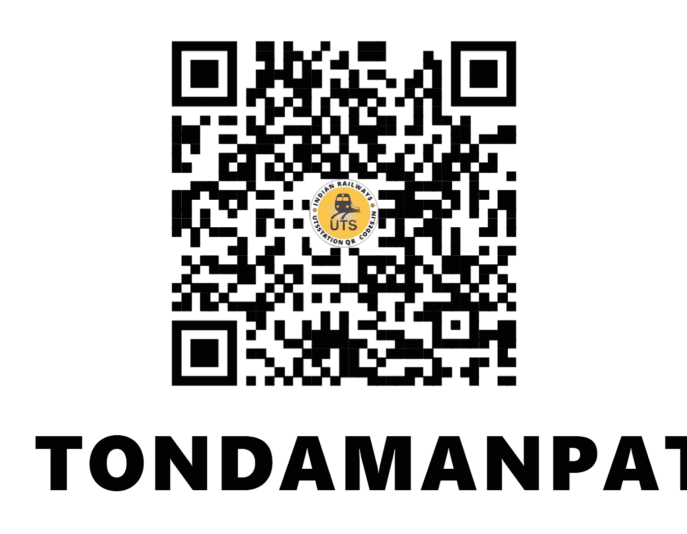 UTS QR Code for TONDAMANPATTI - TOM - SR (TAMIL NADU)